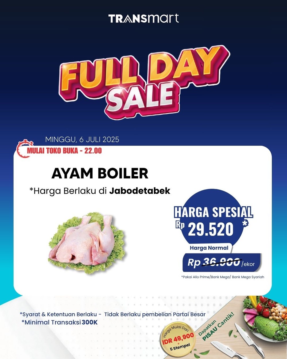 Rebutan Ayam Murah! Diskon Gila-Gilaan di Transmart!