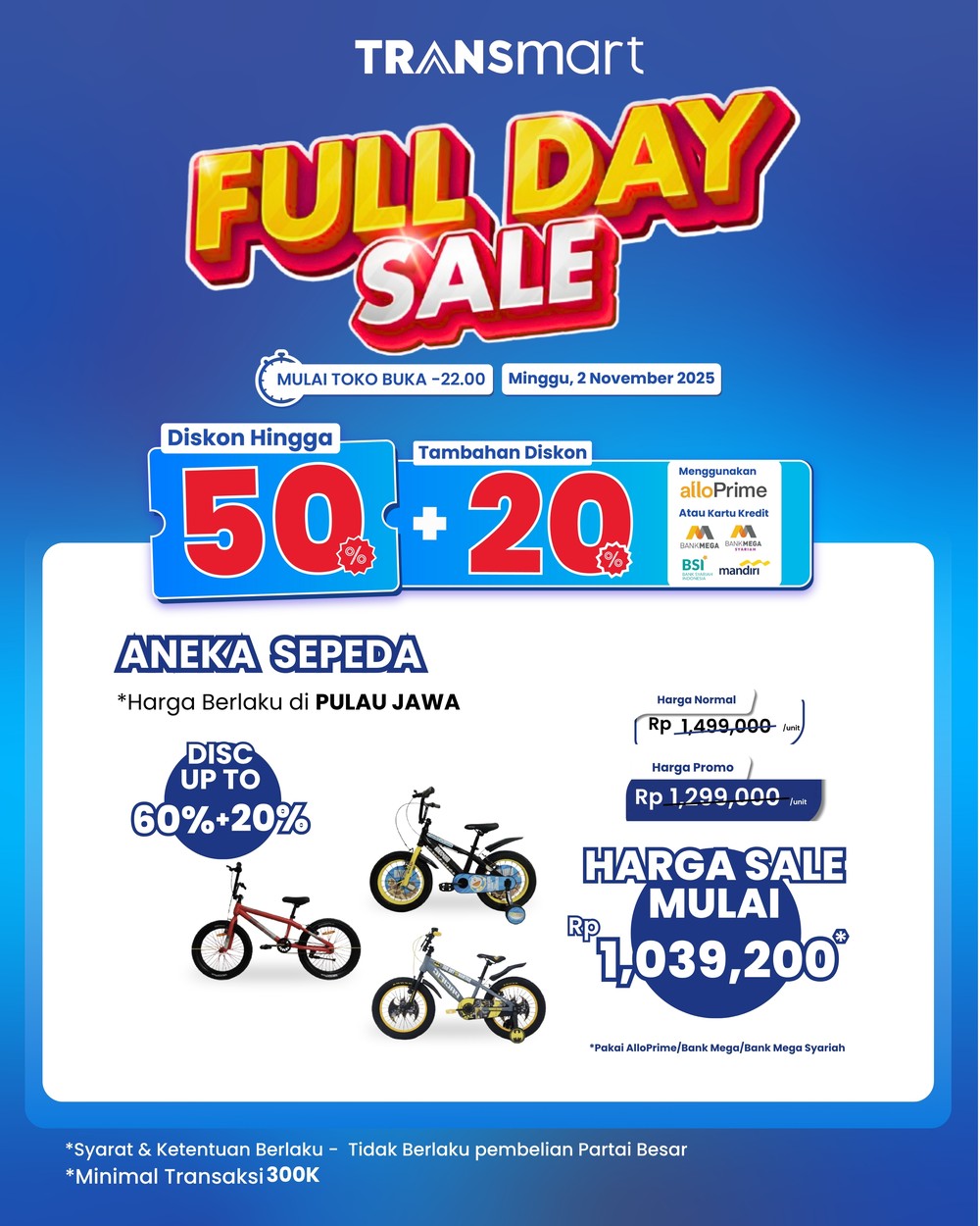 Gowes Hemat! Sepeda Impian Turun Harga di Transmart Full Day Sale