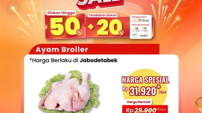 Serbu Transmart! Ayam Broiler Diskon Gila, Mulai Rp 27 Ribu!
