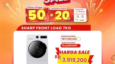 Wajib Serbu! Mesin Cuci Sharp 7 Kg Diskon Rp 1,7 Juta di Transmart!