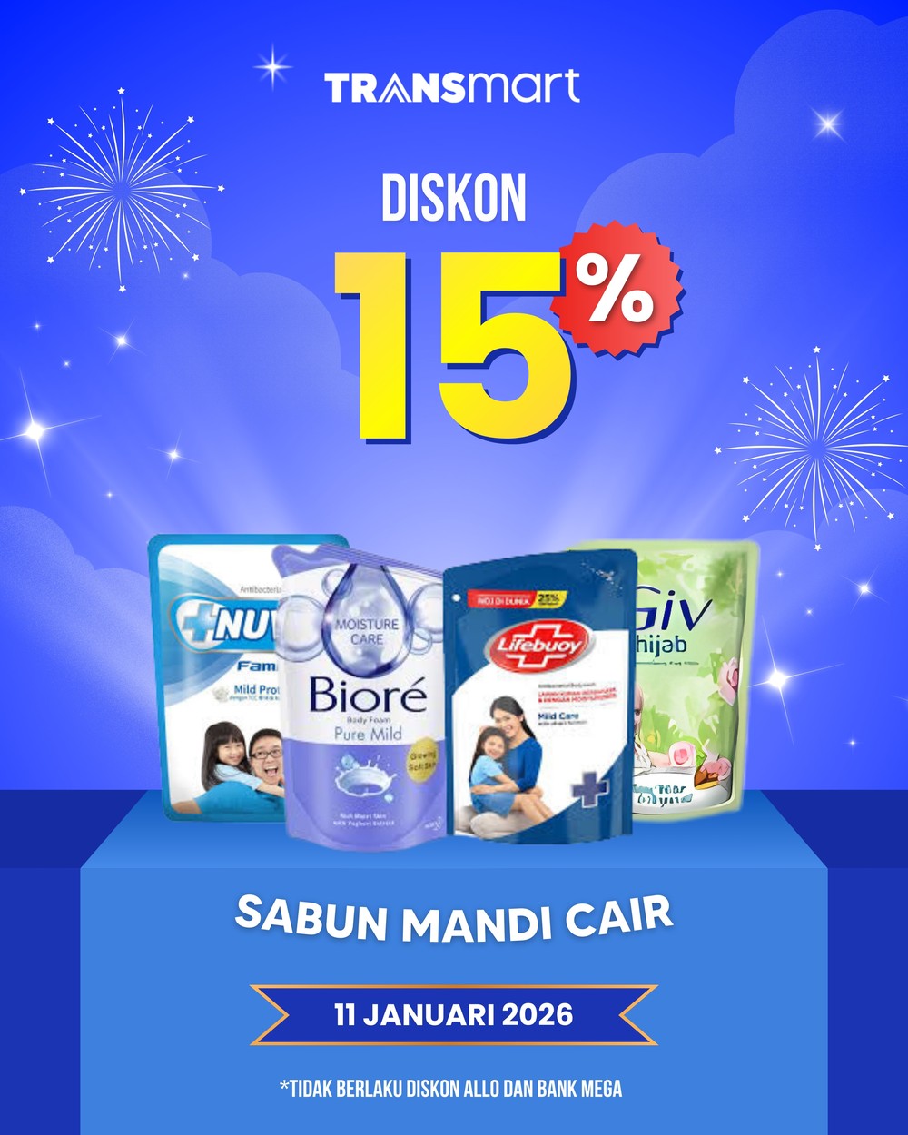 Transmart Full Day Sale: Sabun Mandi Diskonnya Bikin Melongo!