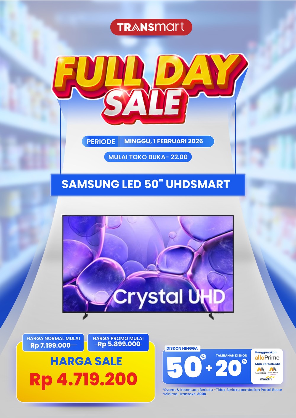 Smart TV 50 Inci di Transmart: Diskonnya Bikin Dompet Tersenyum!