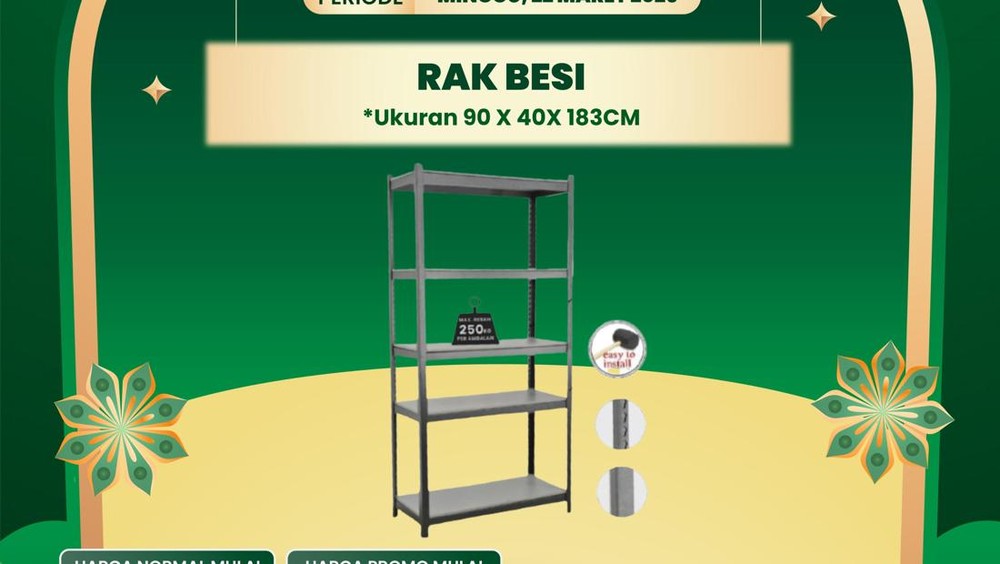 Rak Besi Sejutaan Jadi Ratusan Ribu? Ini Rahasianya di Transmart!