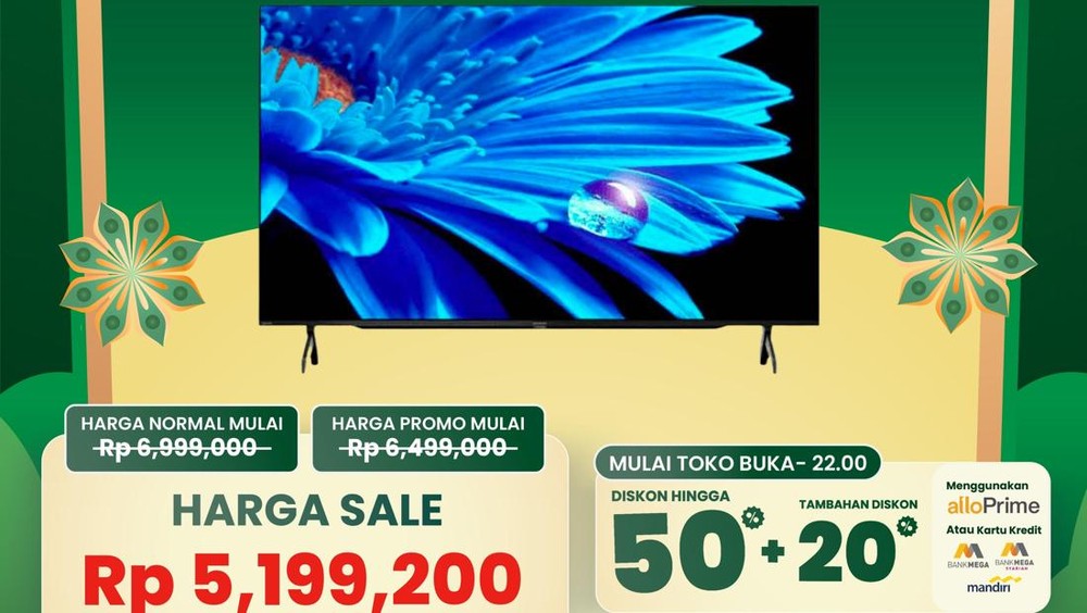 Harga Bikin Melongo! Smart TV 50 Inci UHD Transmart Cuma Rp 5 Jutaan!